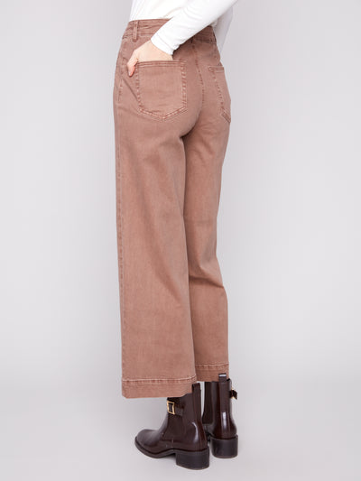 Charlie B Pant - Patch Pocket Flare - Truffle