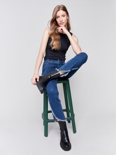 Charlie B Jean - Front Tulip Hem - Blue