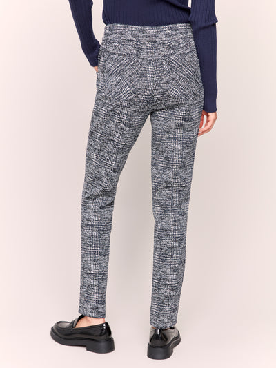 Charlie B Pant - Plaid Jogger - Navy