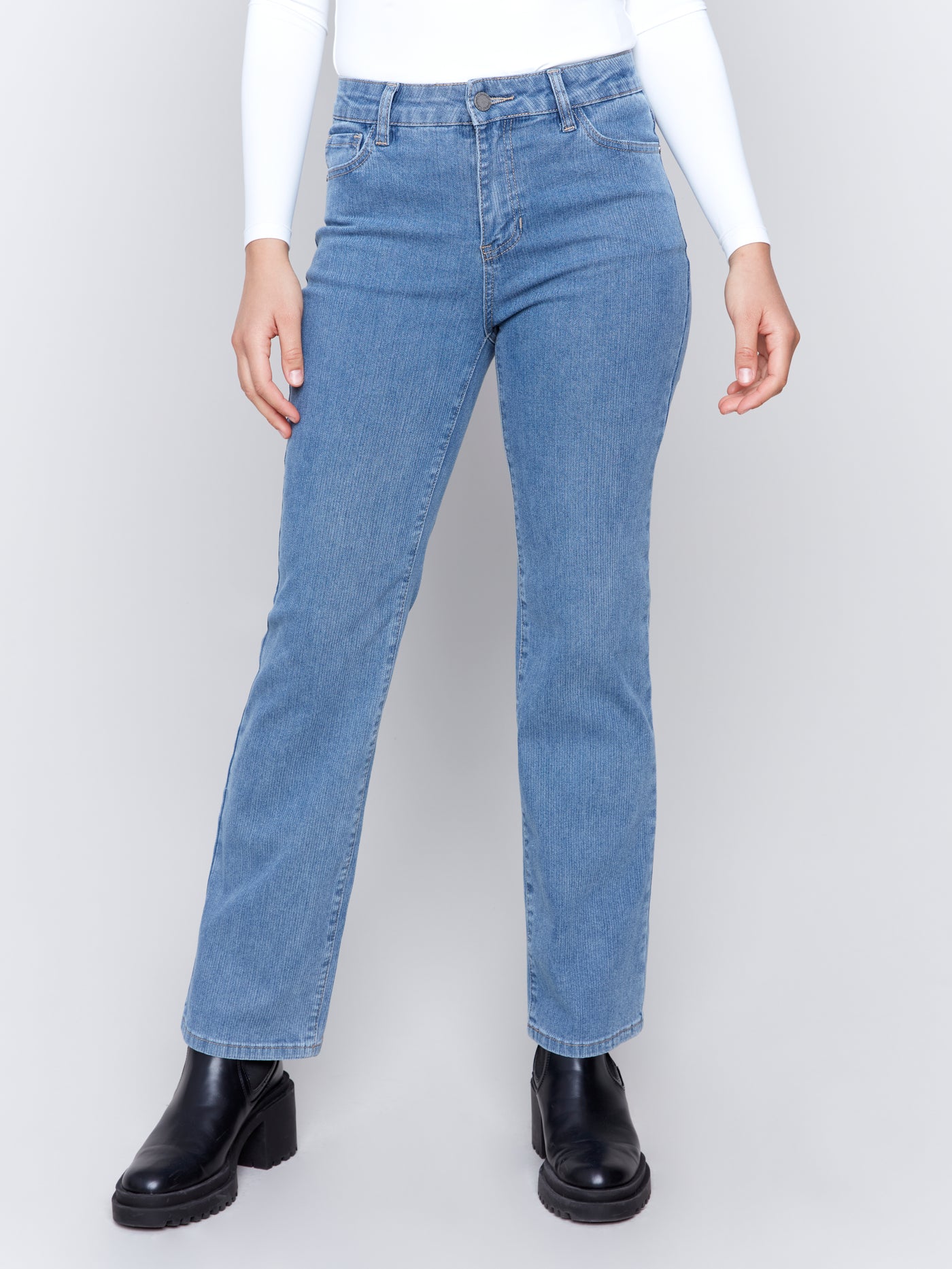 Charlie B Pant - Straight Leg Cord - Denim