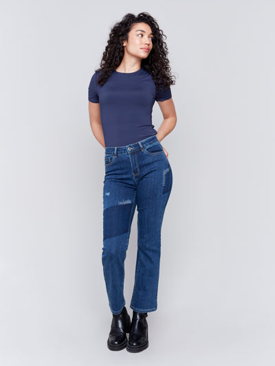 Charlie B Jean - Straight Leg Patch - Indigo