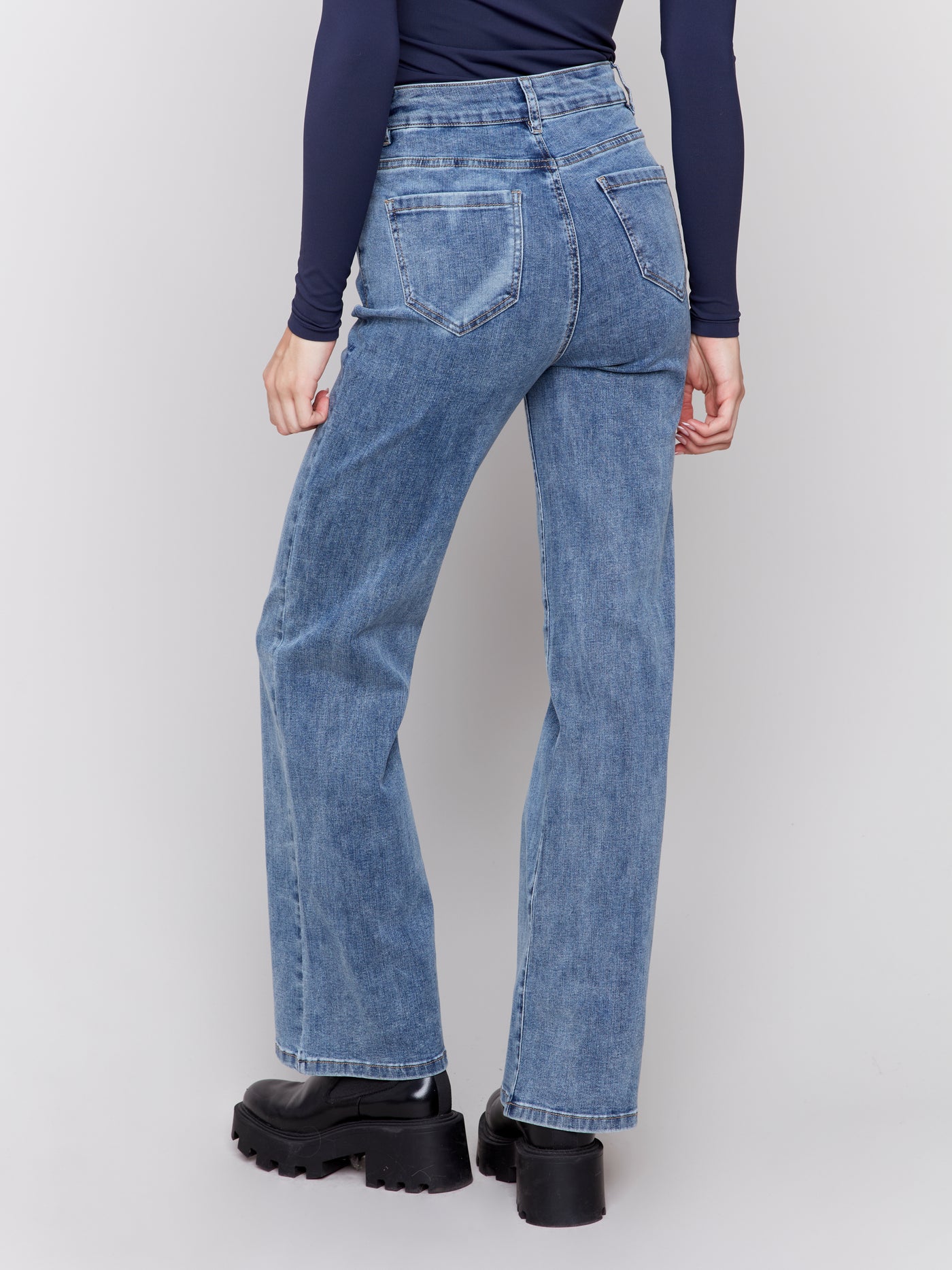 Charlie B Pant - Heart Jeans - Blue