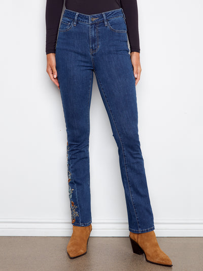 Charlie B Jean - Embroidered Bootcut - Indigo