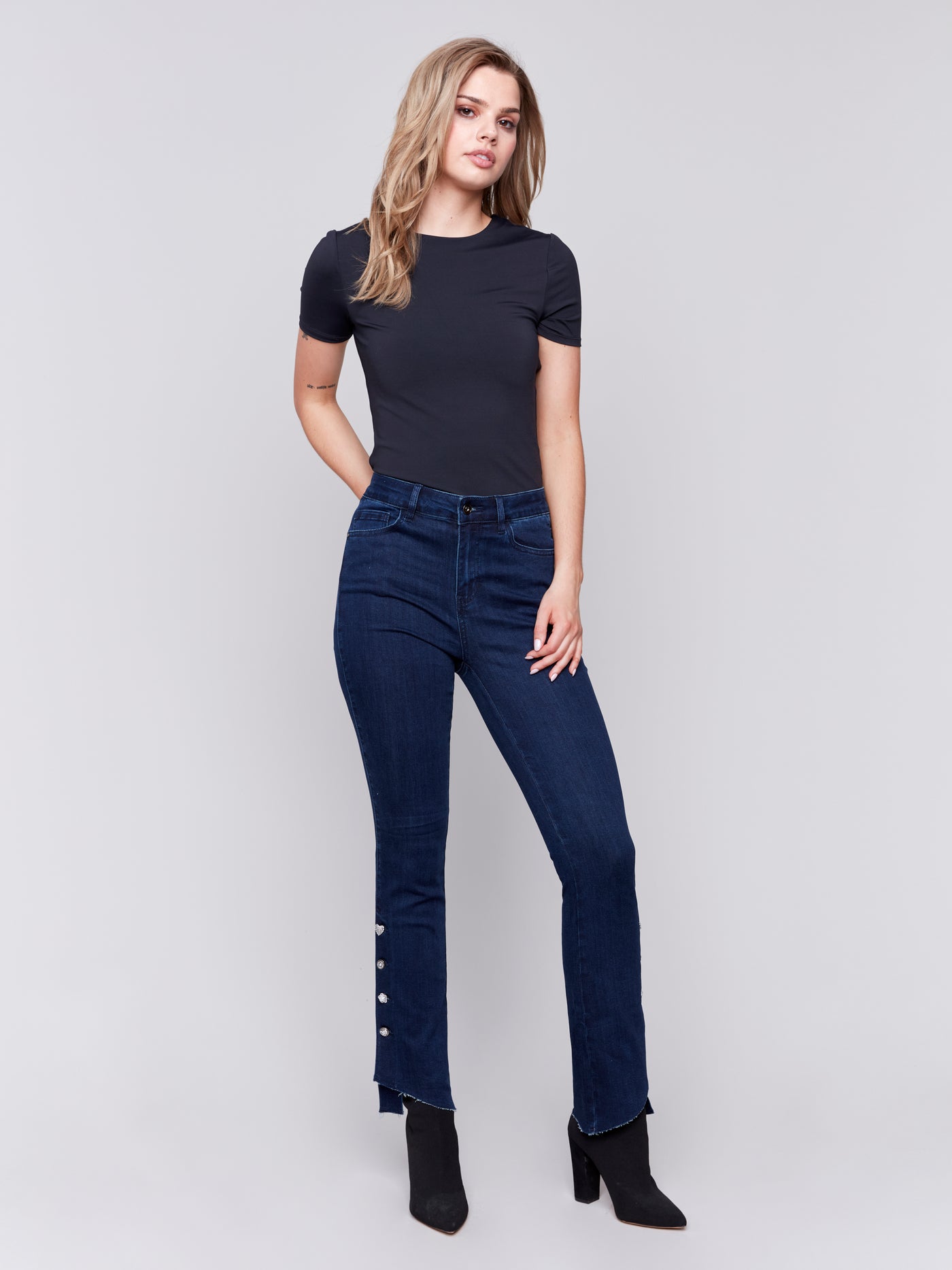 Charlie B Jean - Bootcut Bling - Blue Black