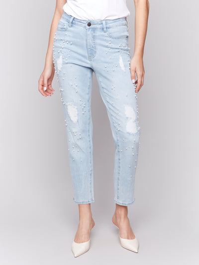 Charlie B Jean - Denim + Pearl - Blue