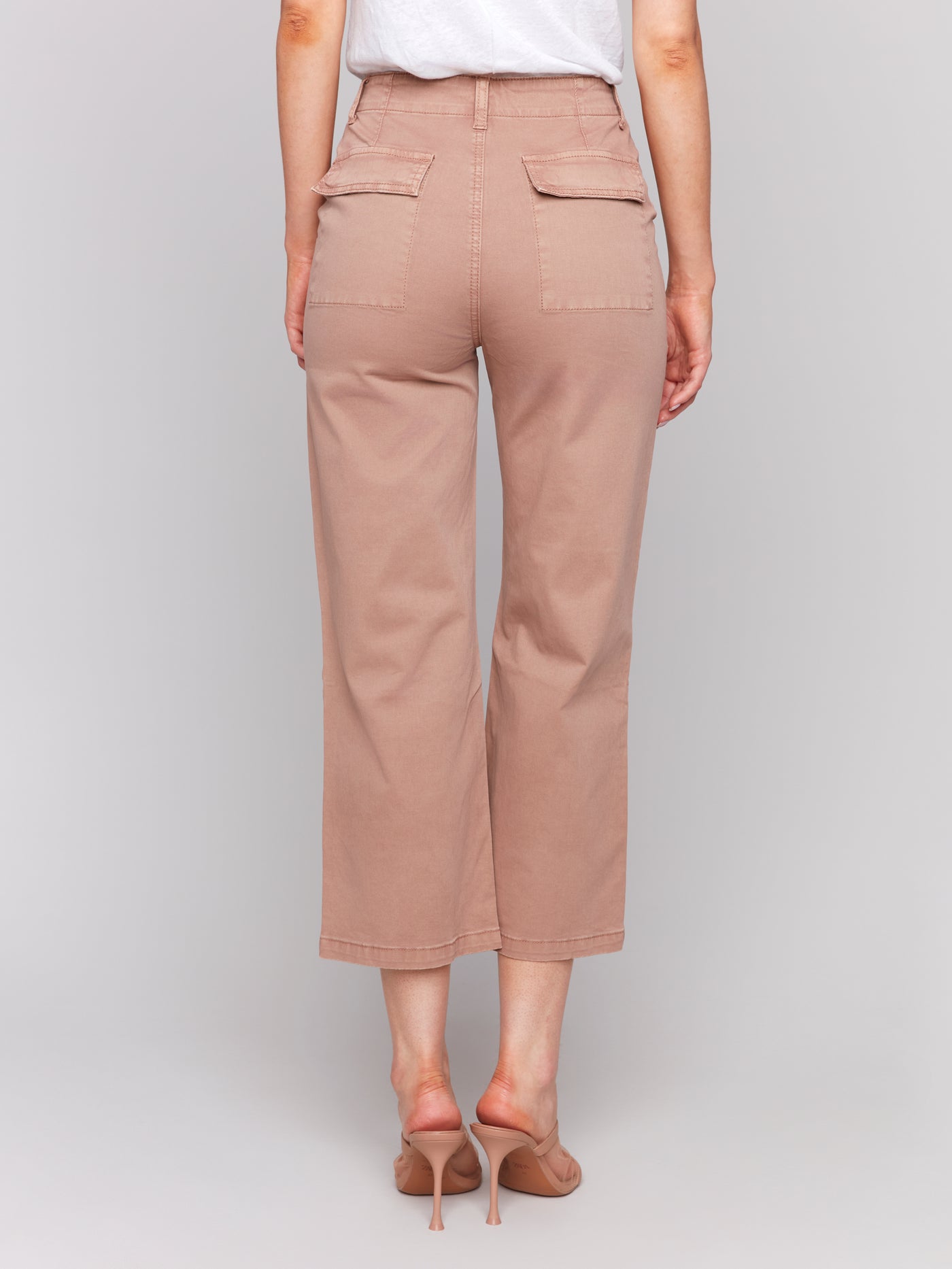 Charlie B Pant - Utility Crop - Biscuit