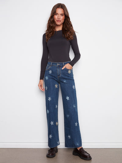 Charlie B Jean - Floral Patch - Indigo