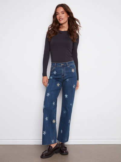 Charlie B Jean - Floral Patch - Indigo