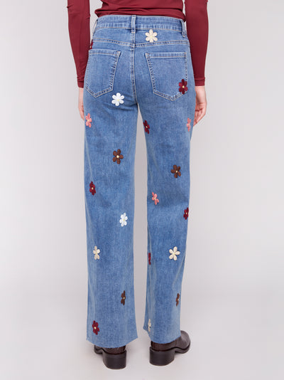 Charlie B Jean - Floral Patch - Medium Blue