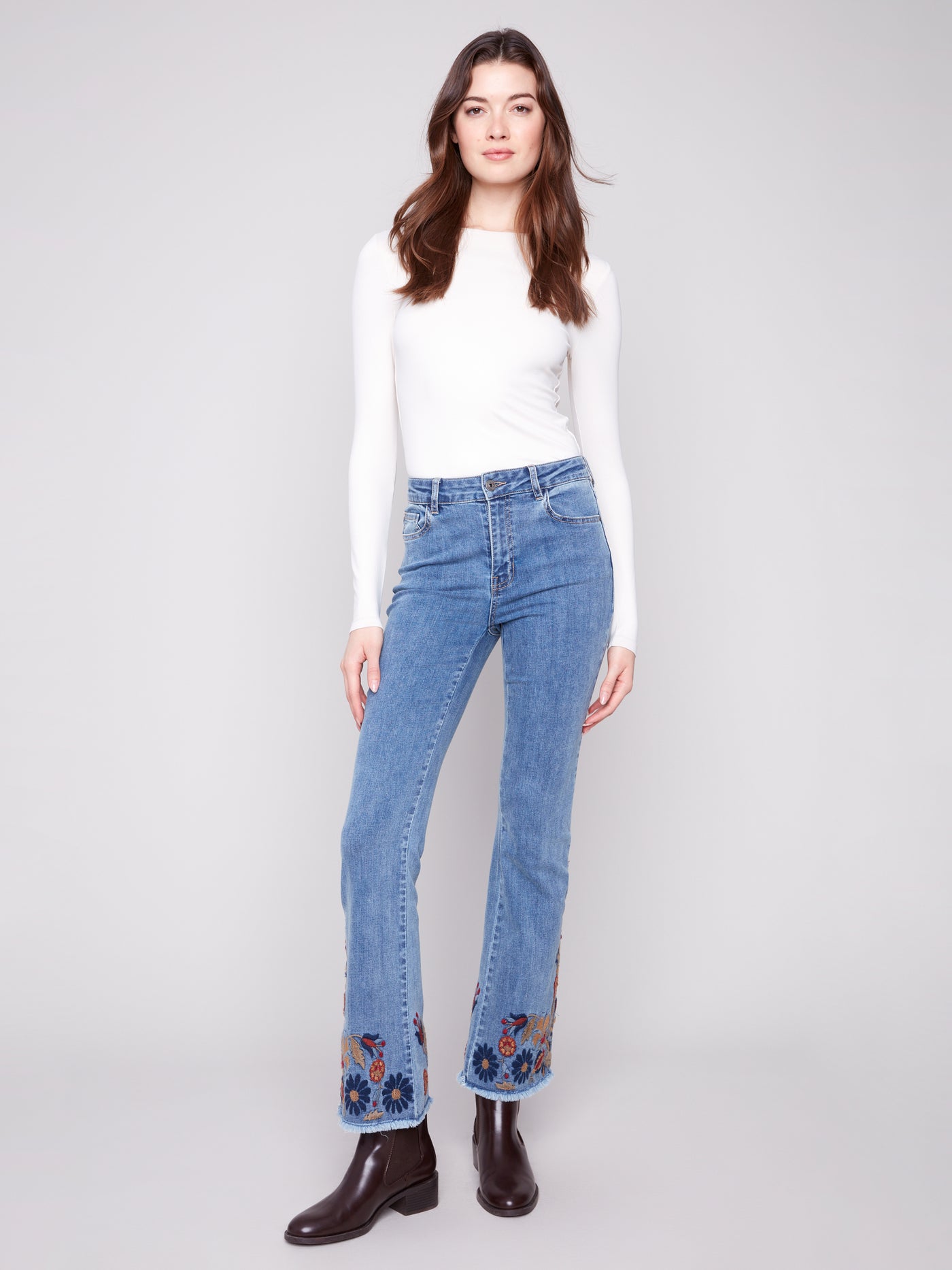 Charlie B Jean - Floral Flare - Medium Blue