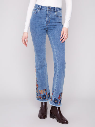 Charlie B Jean - Floral Flare - Medium Blue