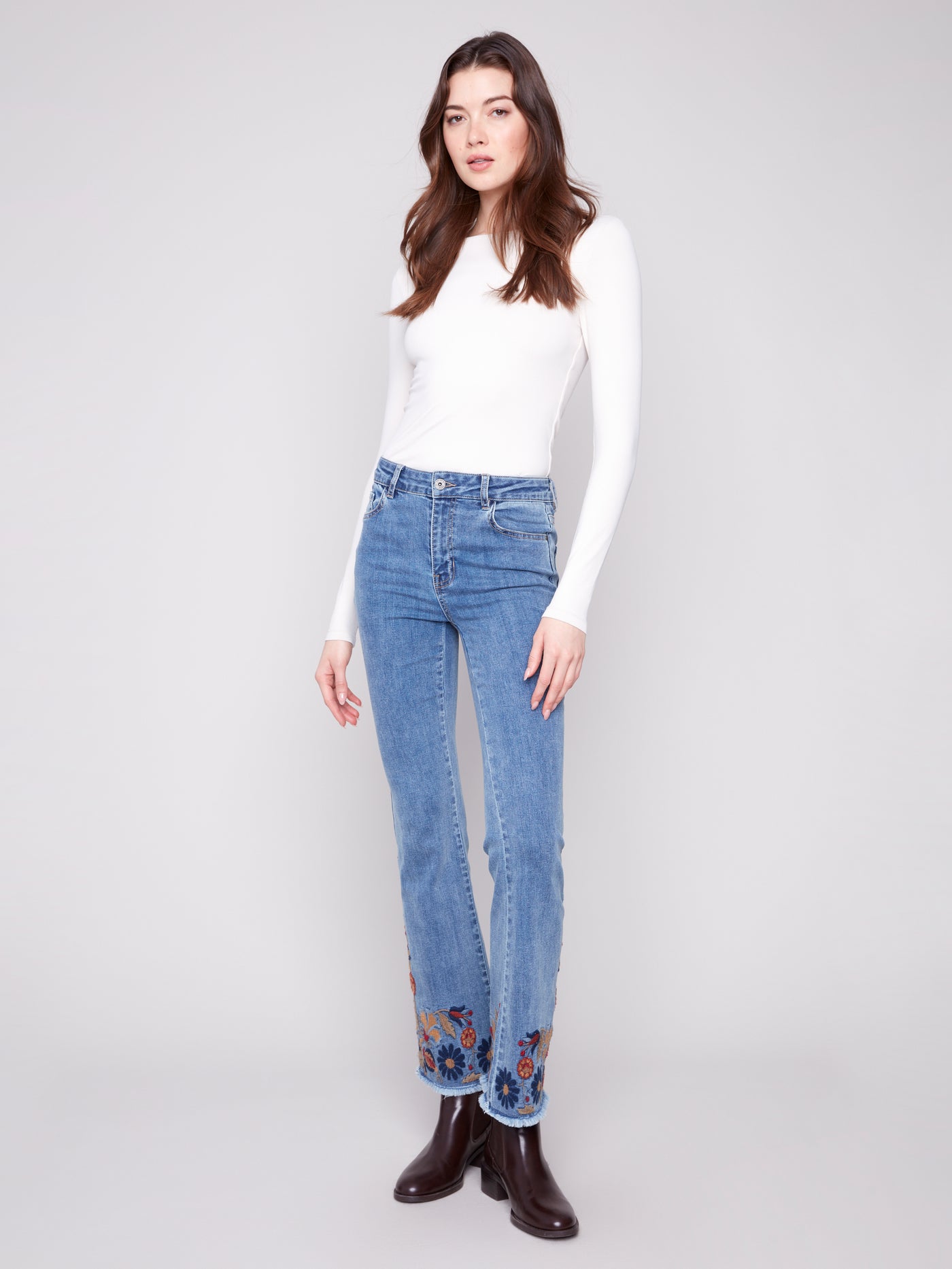 Charlie B Jean - Floral Flare - Medium Blue