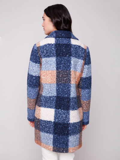 Charlie B Jacket - Plaid Boucle - Moon Light
