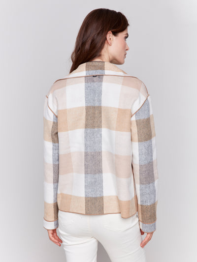 Charlie B Jacket - Reversible Plaid - Quartz