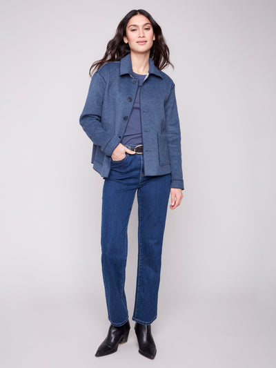 Charlie B Jacket - Reversible Plaid - Moon Light