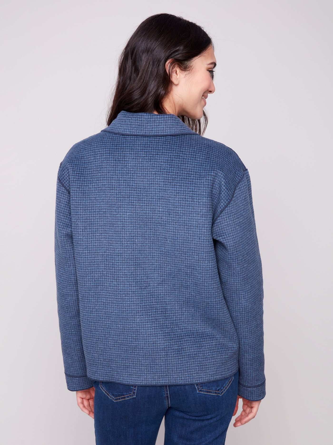 Charlie B Jacket - Reversible Plaid - Moon Light