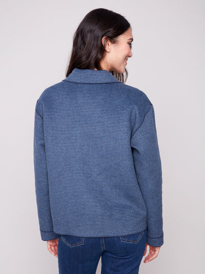 Charlie B Jacket - Reversible Plaid - Moon Light