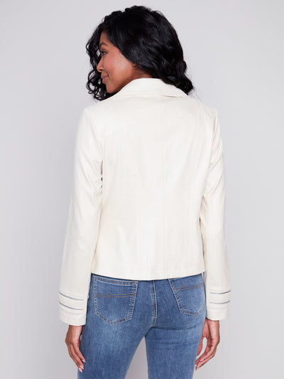 Charlie B Jacket - Faux Suede - Clay