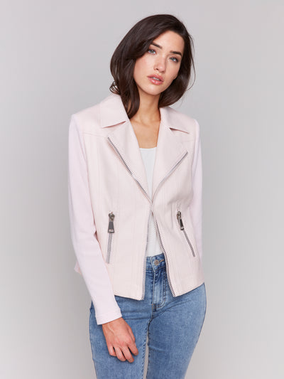 Charlie B Jacket - Moto Style - Petal