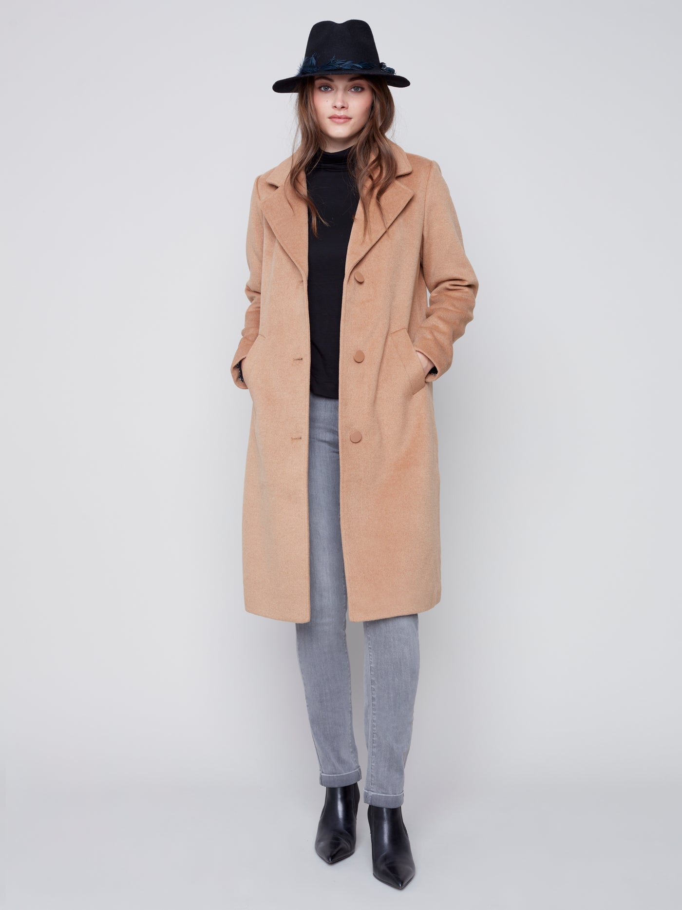 Charlie B Coat - Tailored - Truffle
