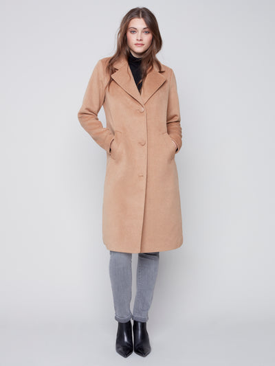 Charlie B Coat - Tailored - Truffle