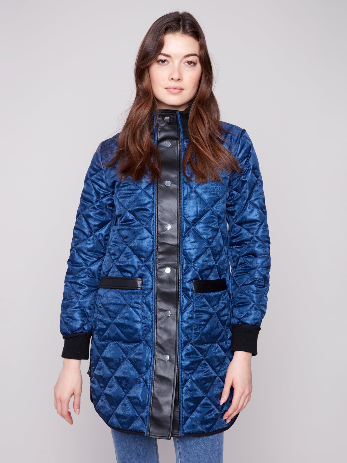 Charlie B Jacket - Quilted Reversible - Navy