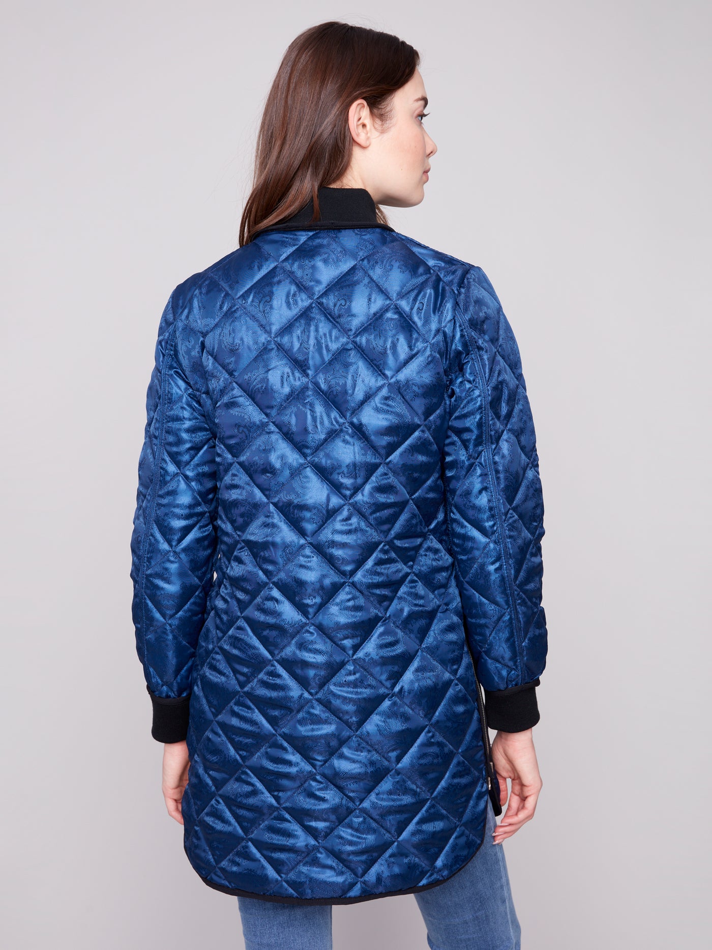 Charlie B Jacket - Quilted Reversible - Navy