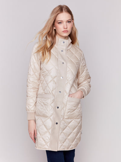 Charlie B Jacket - Quilted Reversible - Champagne