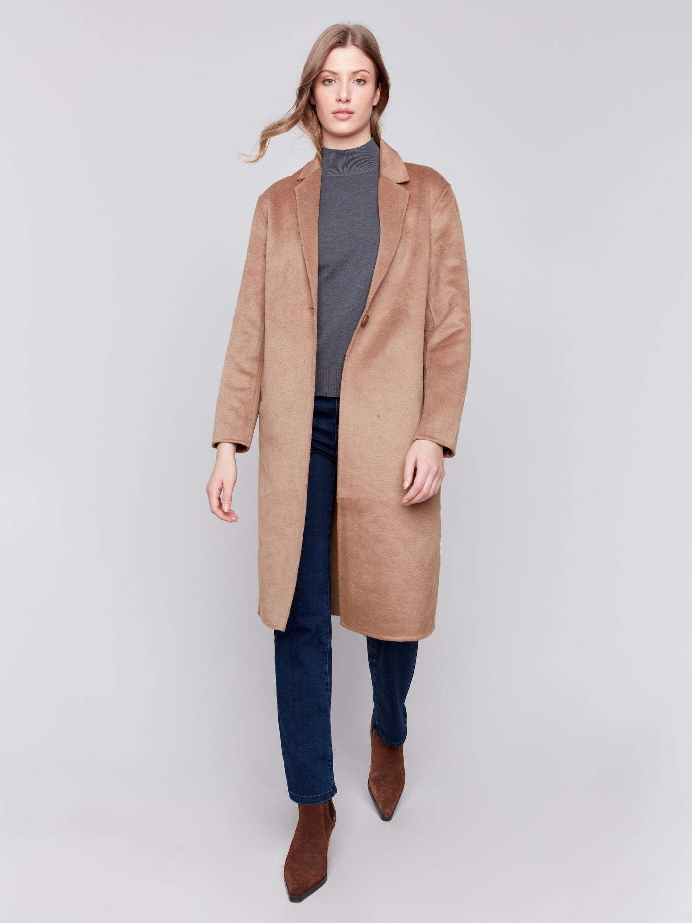 Charlie B Coat - Wool Blend - Truffle