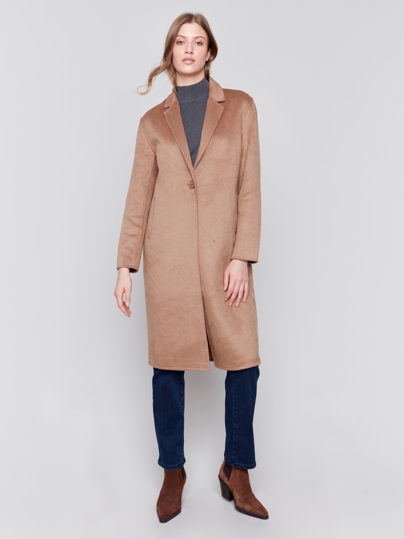 Charlie B Coat - Wool Blend - Truffle