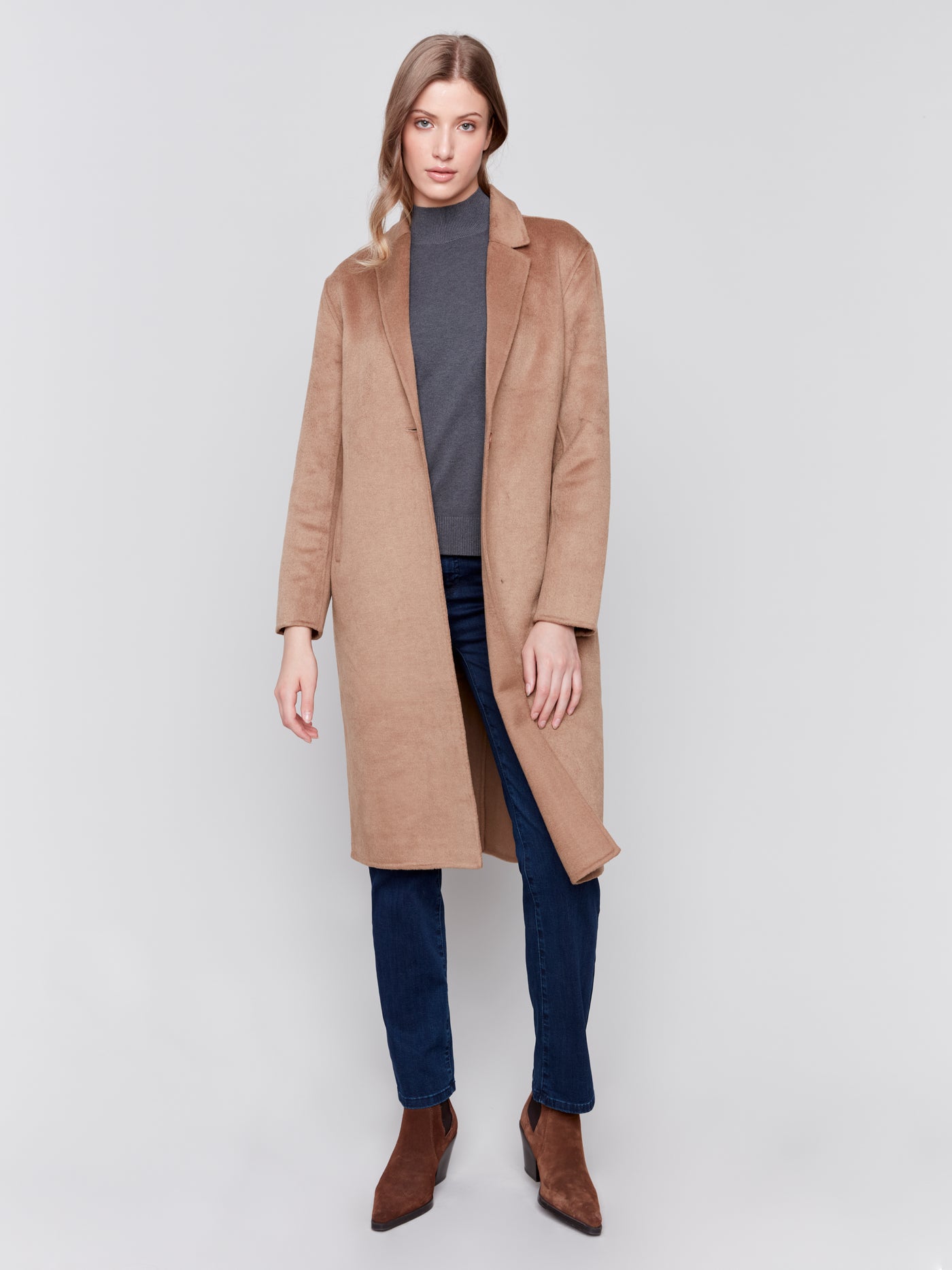 Charlie B Coat - Wool Blend - Truffle