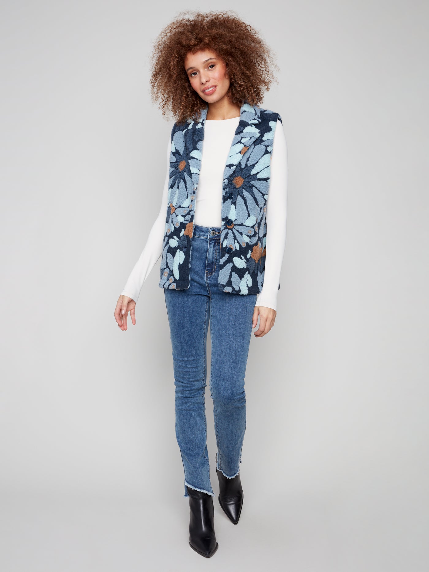 Charlie B Vest - Fleece Sherpa - Oxford