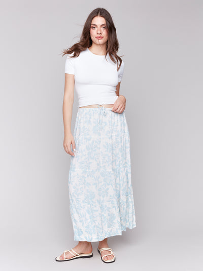 Charlie B Skirt - Tiered Pull On - Bloom