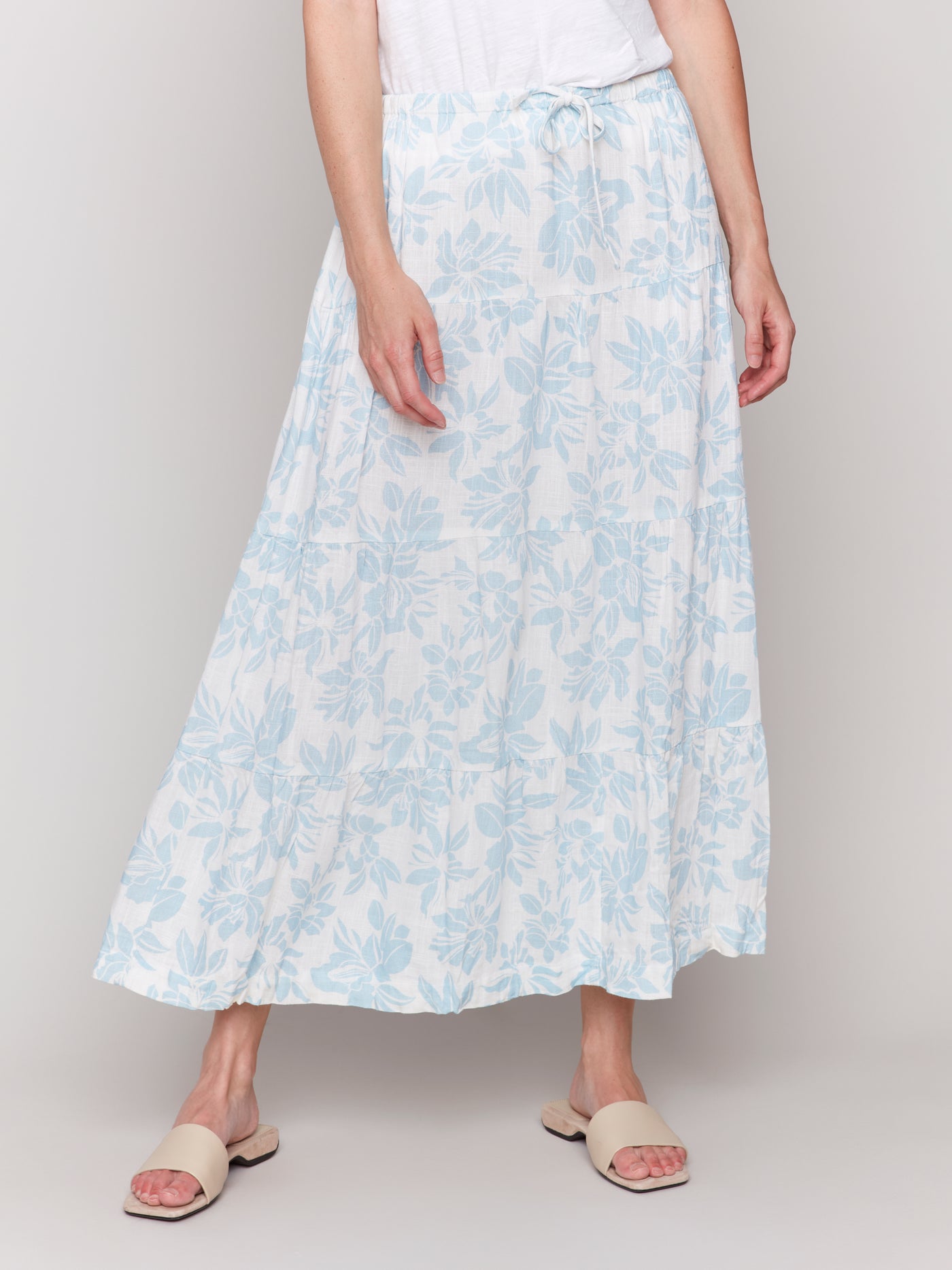 Charlie B Skirt - Tiered Pull On - Bloom