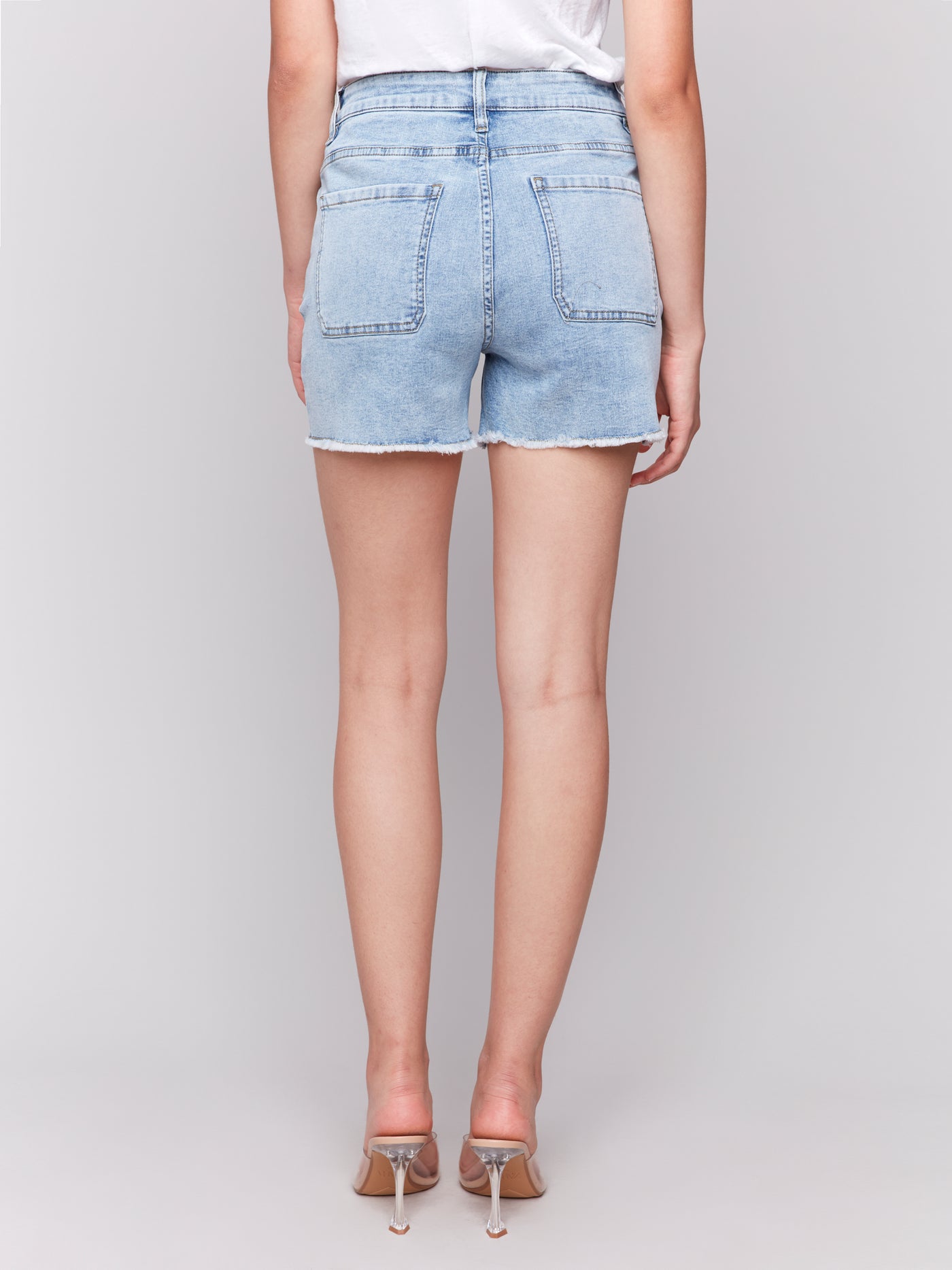 Charlie B Short - Denim + Bling - Blue