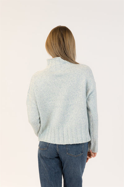 Lyla+Luxe Top - Calli Mockneck - Blue Green