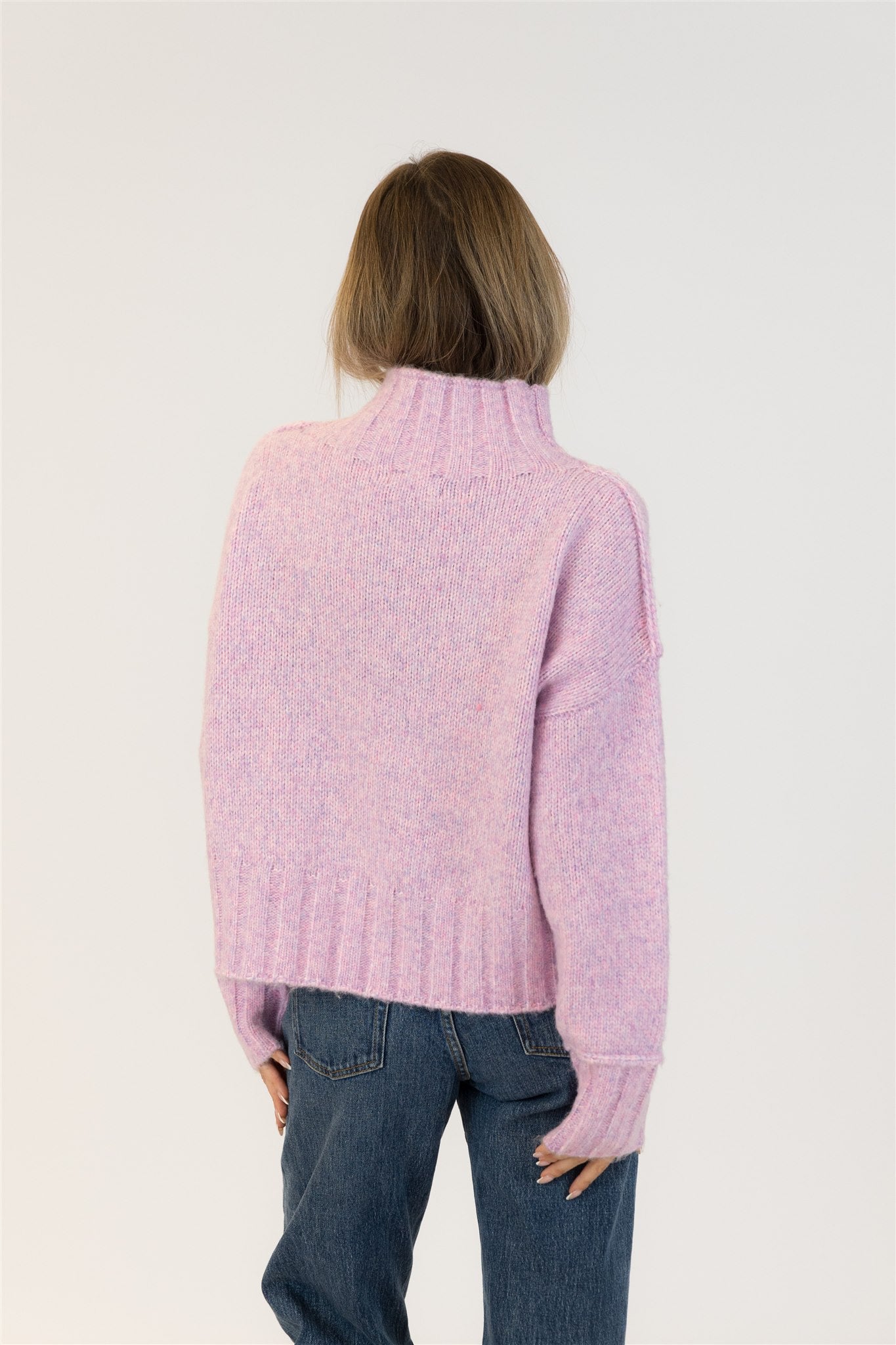 Lyla+Luxe Top - Calli Mockneck - Pink /Purple