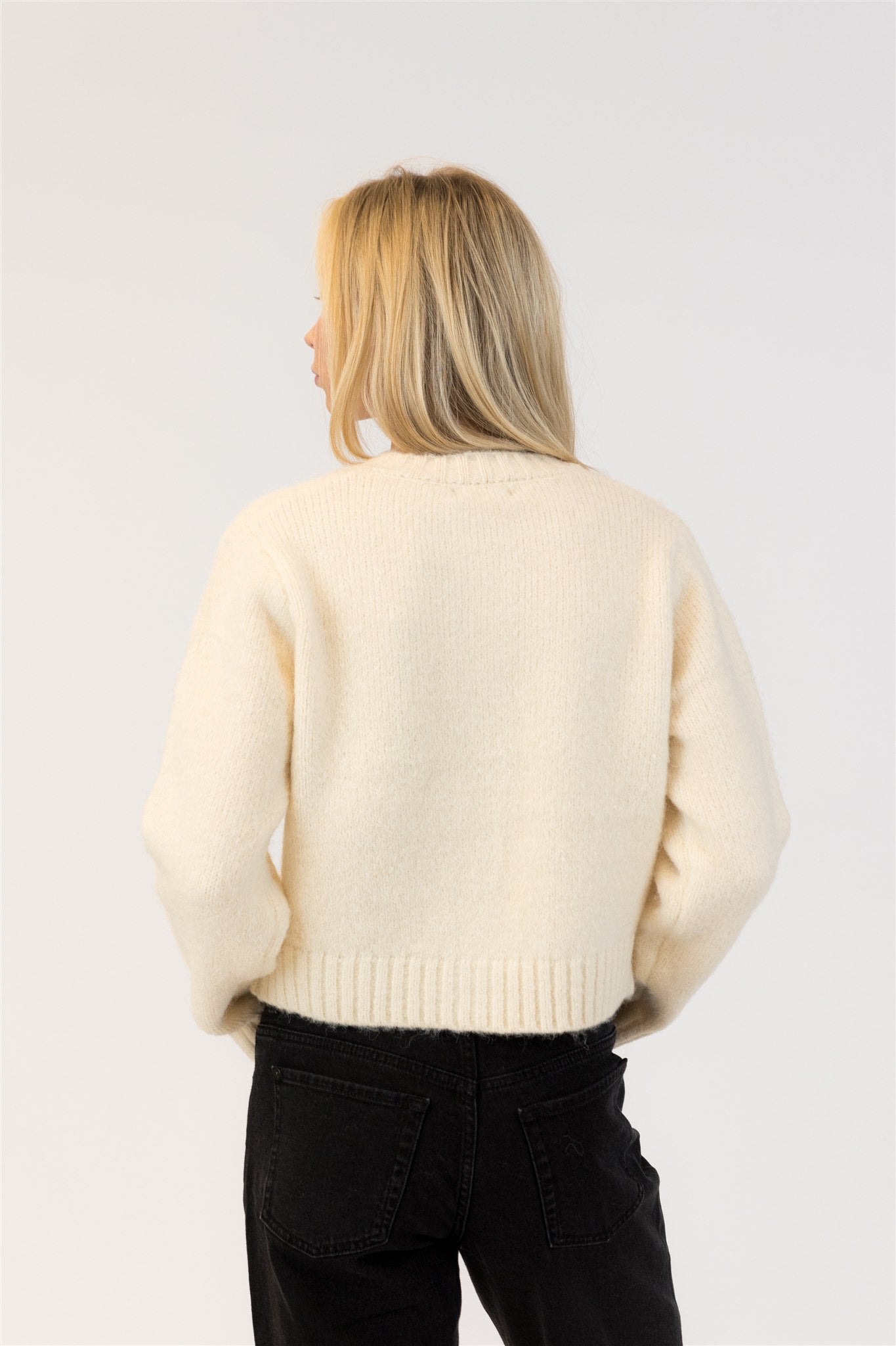 Lyla+Luxe Top - Garden Cardi - Cream
