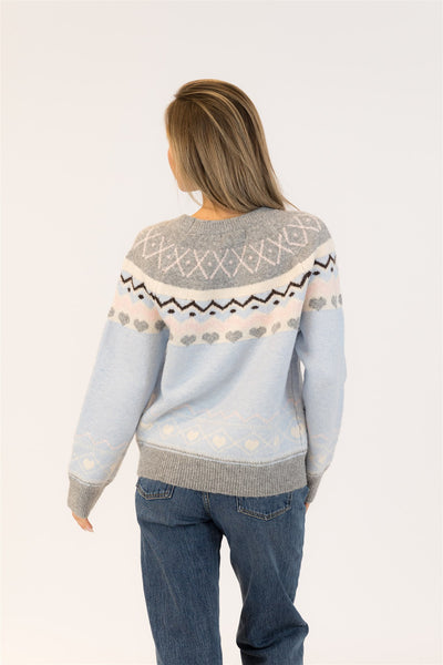 Lyla+Luxe Top - Hollyfair Nordic - Blue Grey
