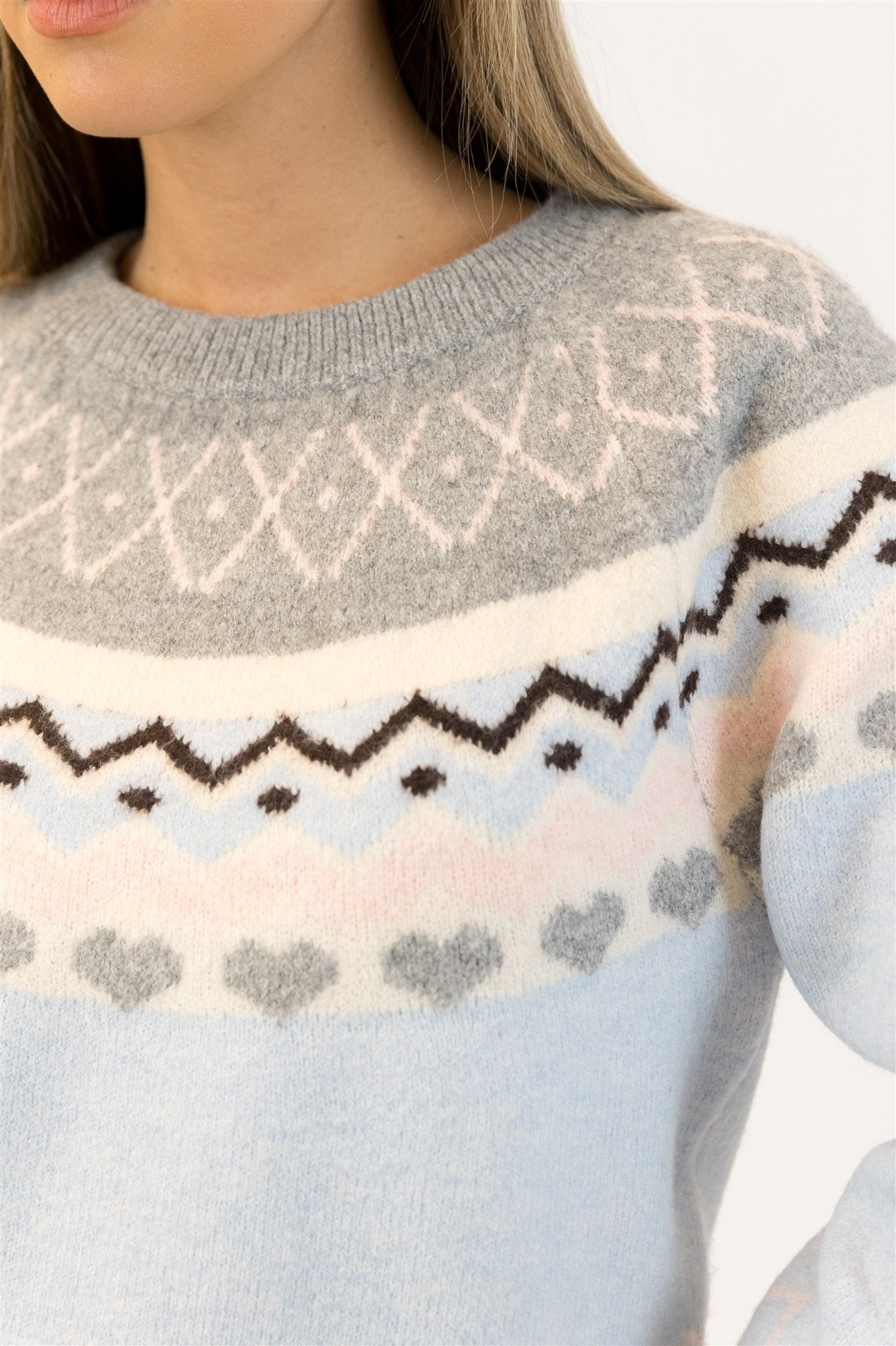 Lyla+Luxe Top - Hollyfair Nordic - Blue Grey