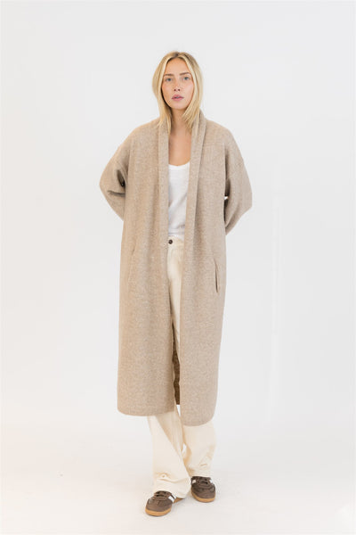 Lyla+Luxe Top - Hugh Sweater Coat - Camel