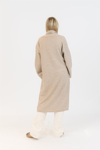 Lyla+Luxe Top - Hugh Sweater Coat - Camel