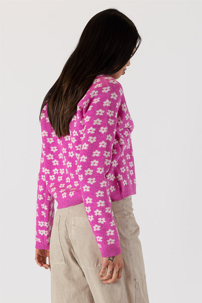 Lyla+Luxe Top - Daisy Sweater - Magenta
