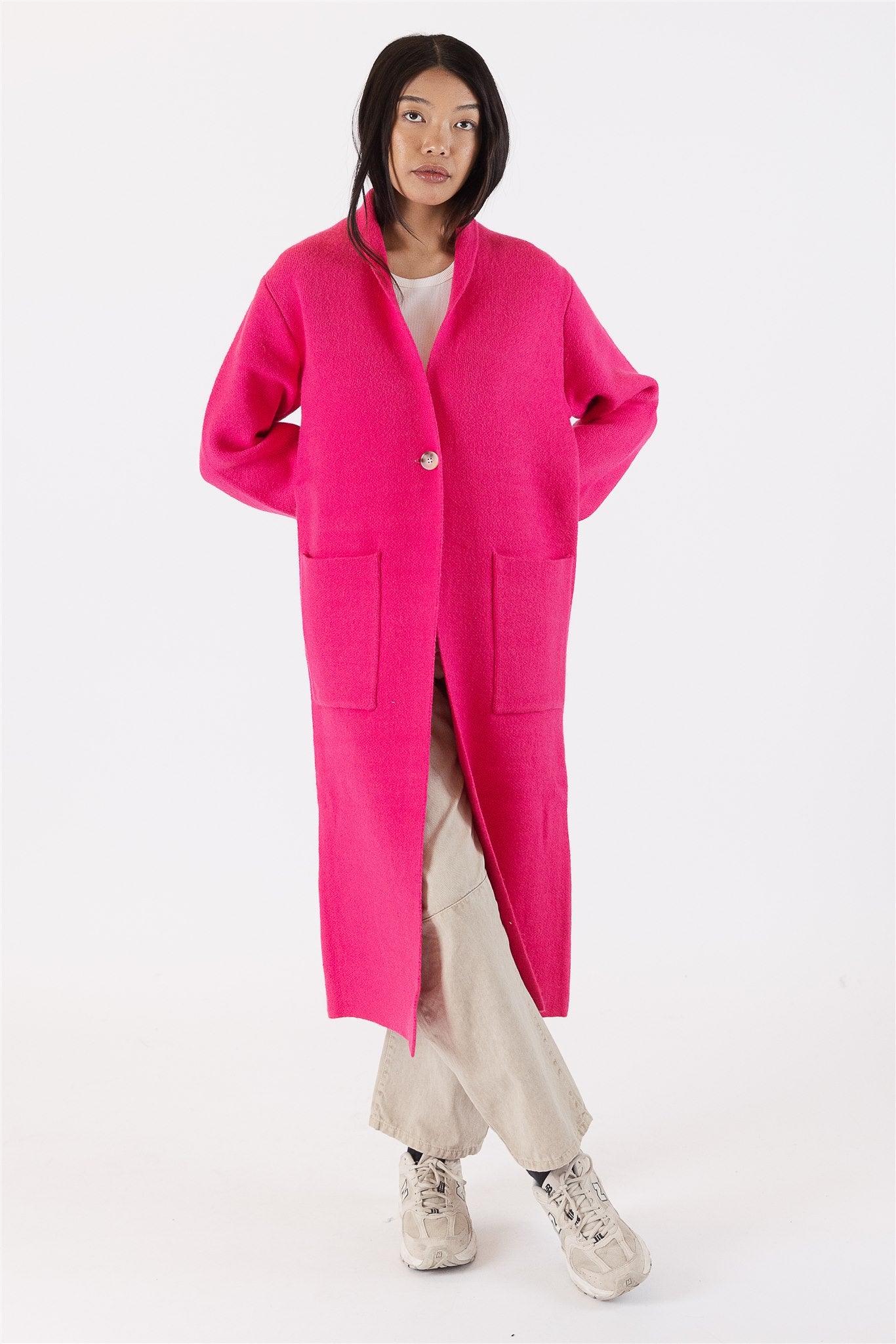 Lyla+Luxe Coat - Judith Knit - Cherry