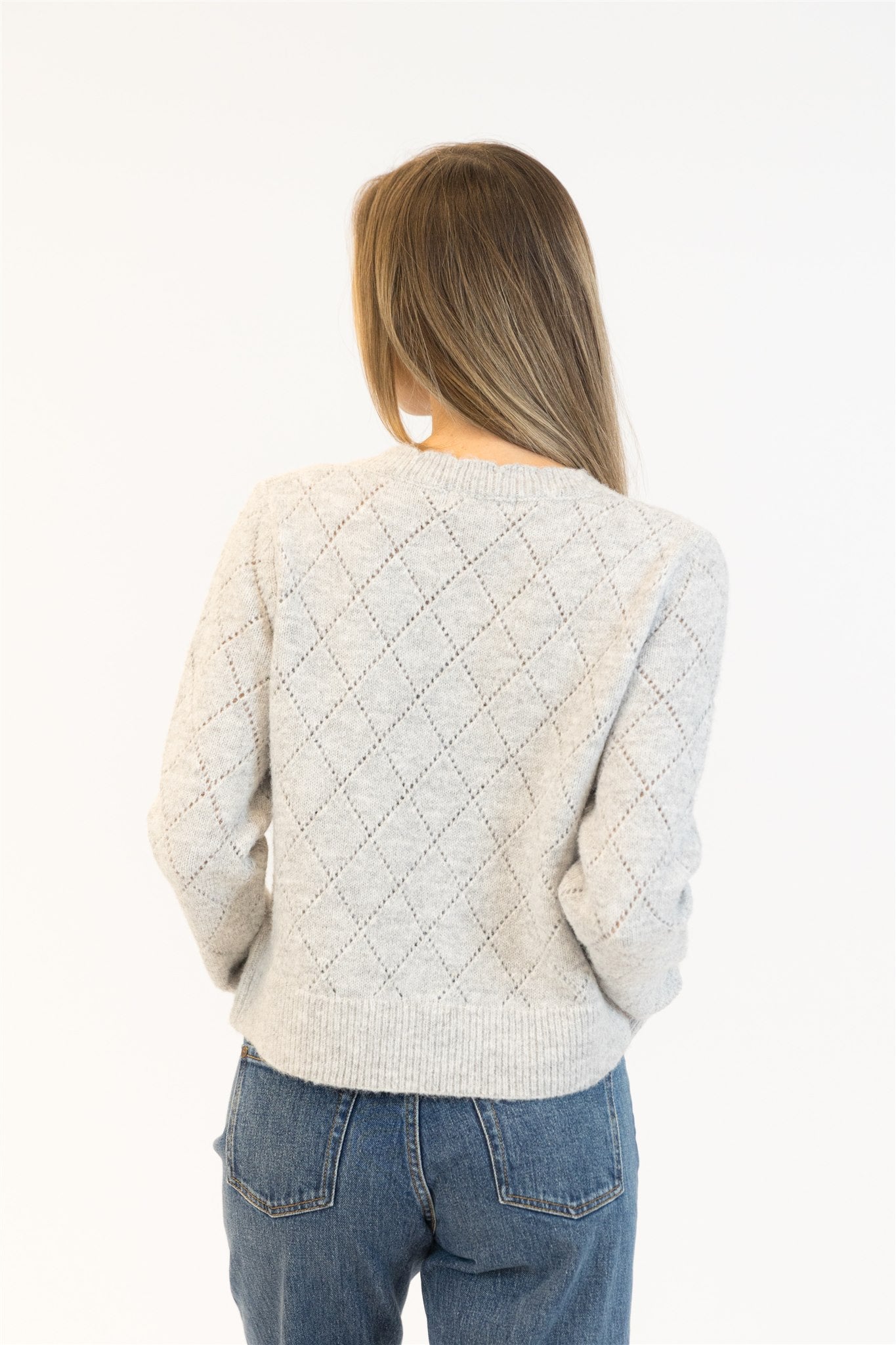 Lyla+Luxe Top - Lacey Rose Cardi - Grey