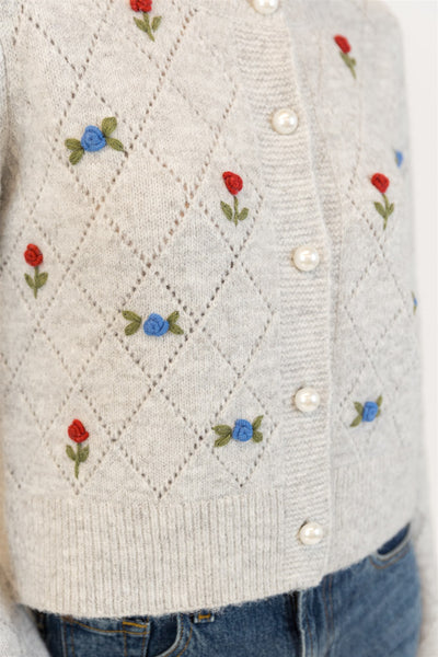 Lyla+Luxe Top - Lacey Rose Cardi - Grey