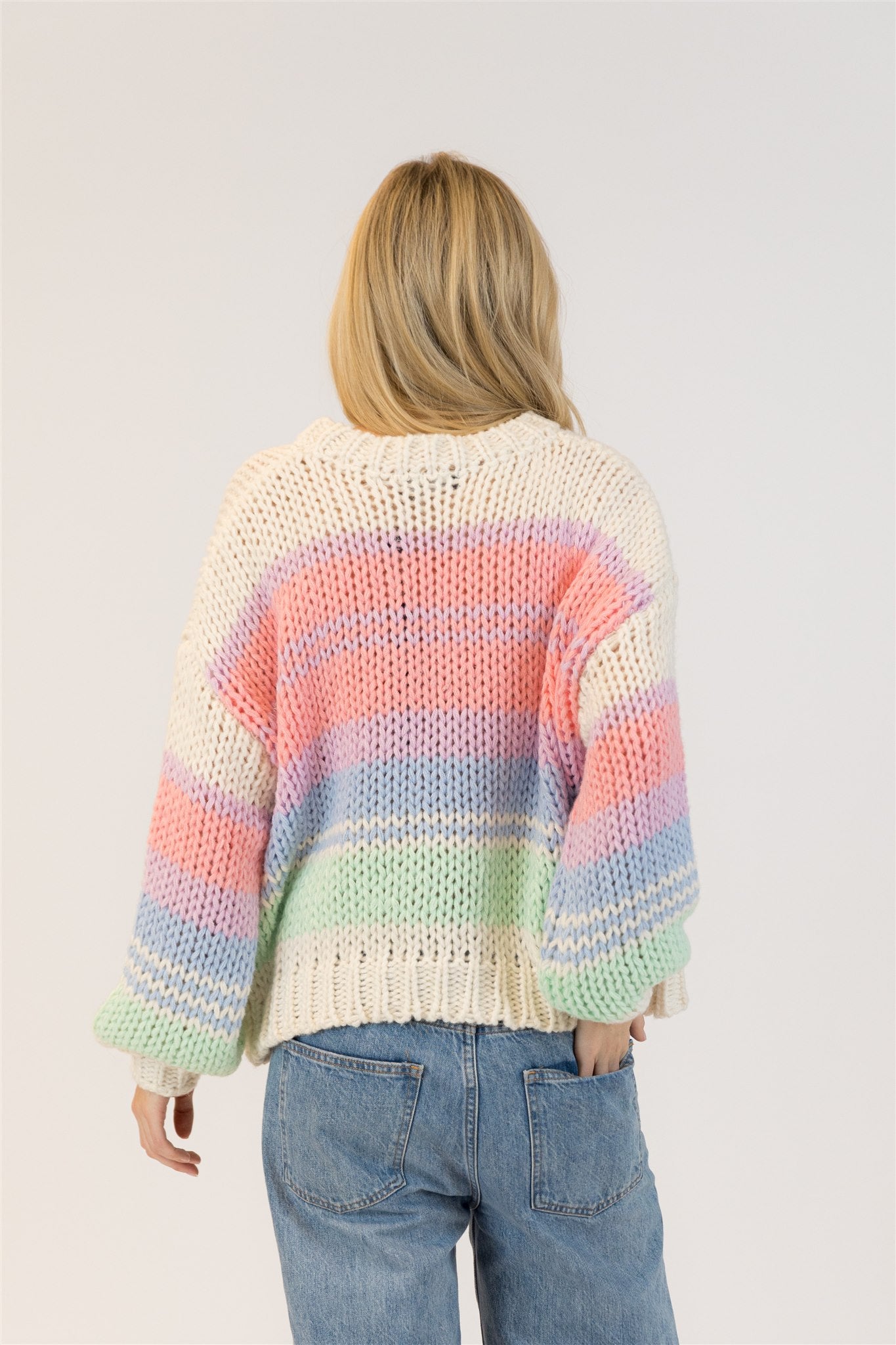 Lyla+Luxe Top - Lindy Stripe - White /Multi
