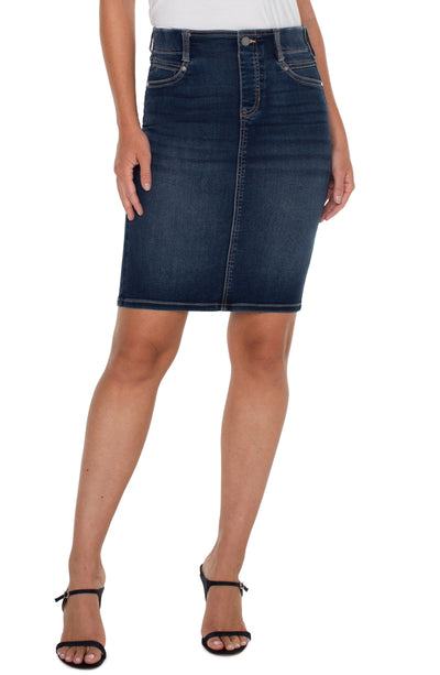 Liverpool Skirt - Forever Fit Denim - San Marcos