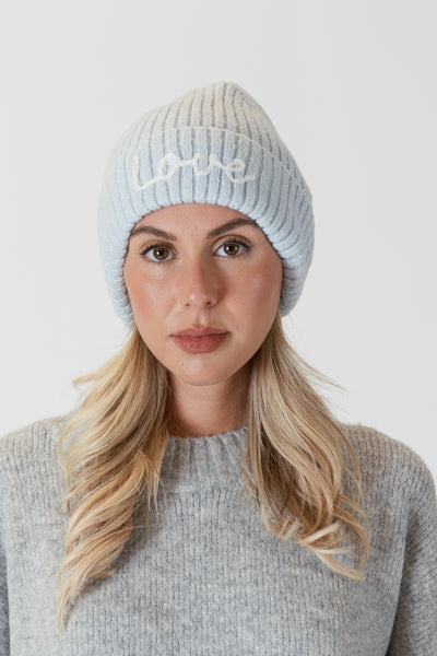 Lyla+Luxe Hat - Beanie Love - Blue