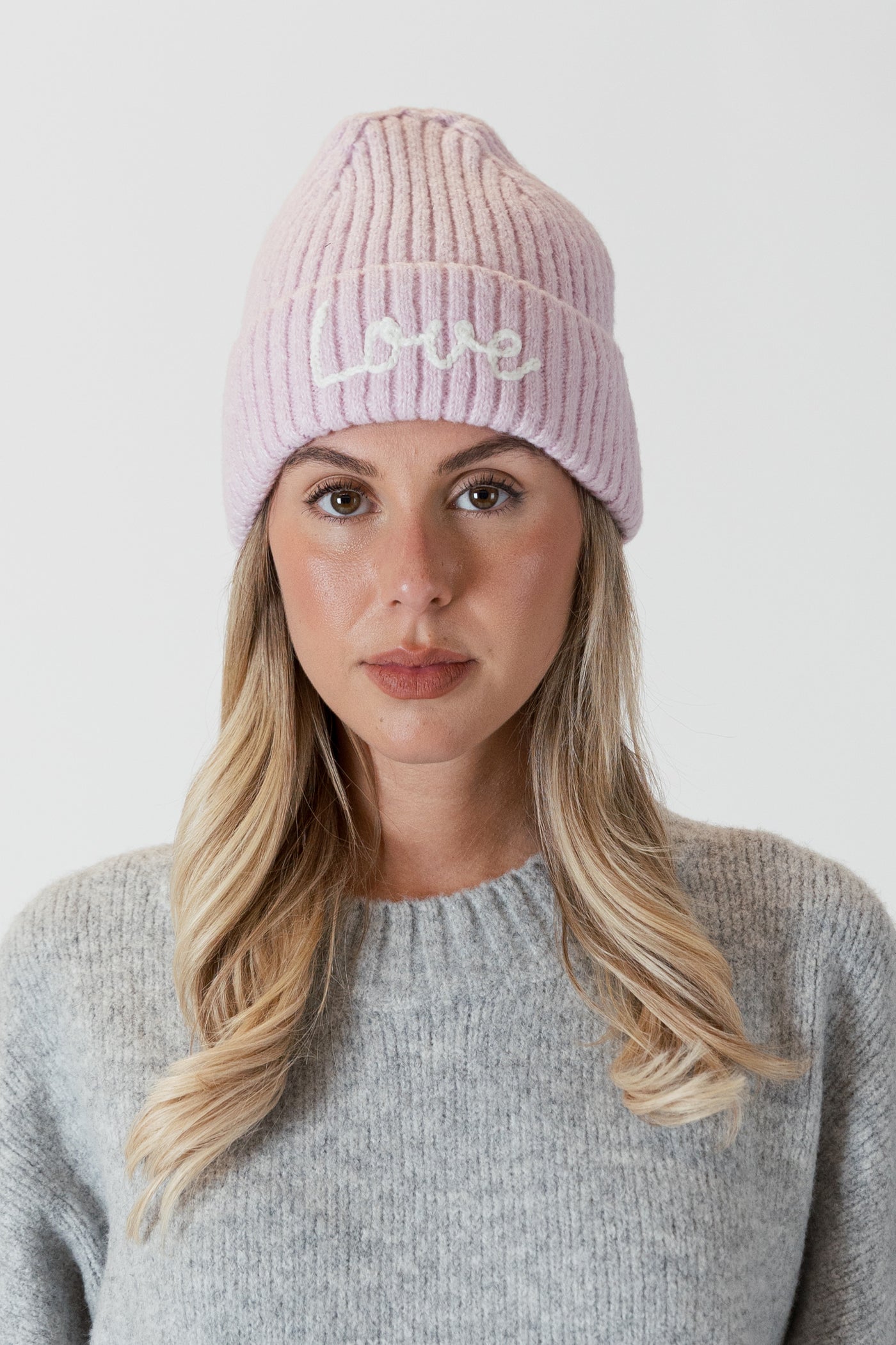 Lyla+Luxe Hat - Beanie Love -  Pink